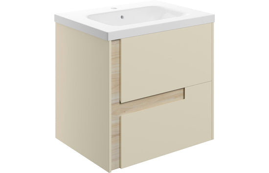 HRD 615mm Wall Hung 2 Drawer Basin Unit & 1TH Basin