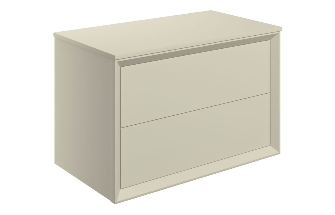 HRD 810mm Wall Hung 2 Drawer Basin Unit & Top
