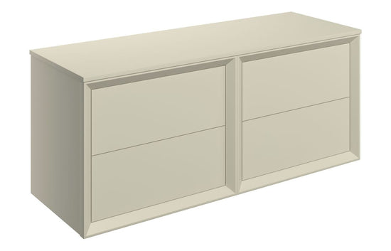 HRD 1210mm Wall Hung 4 Drawer Basin Unit Run & Top