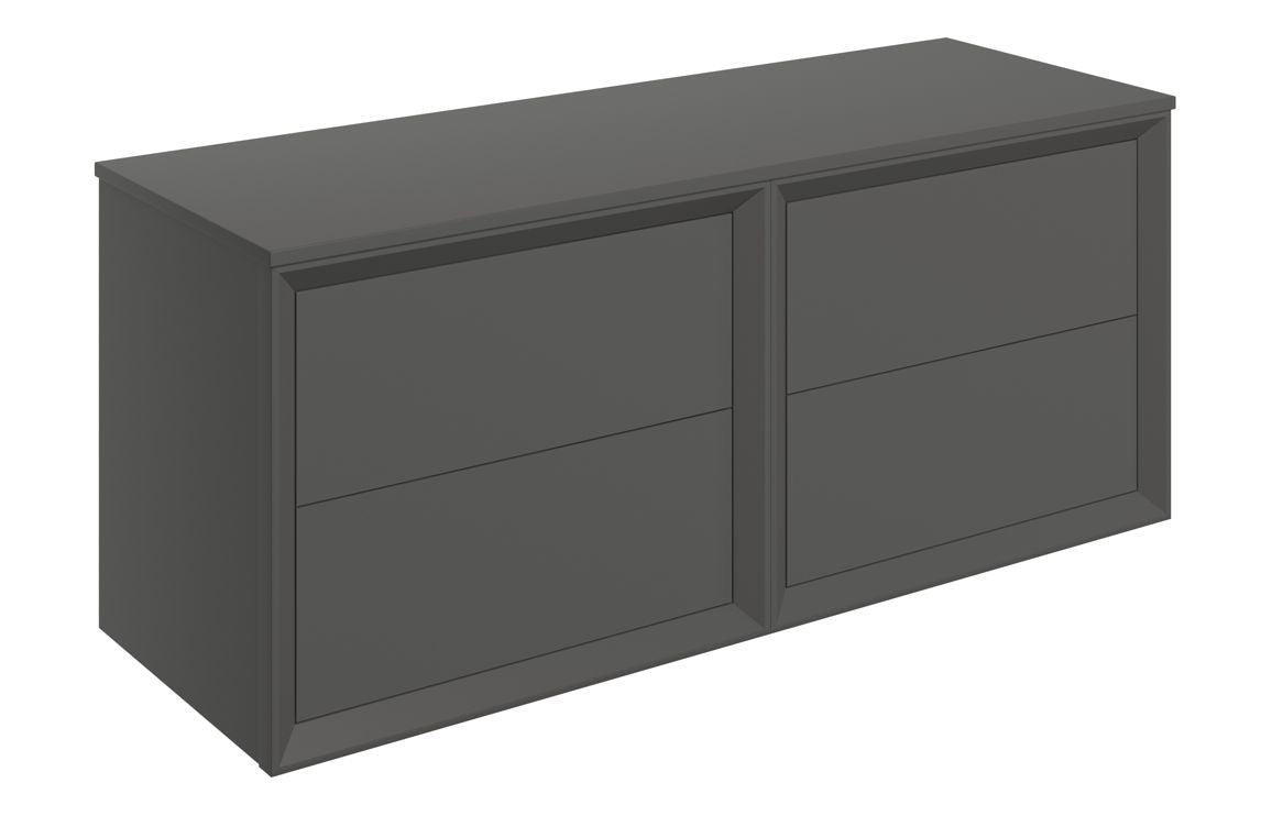 HRD 1210mm Wall Hung 4 Drawer Basin Unit Run & Top