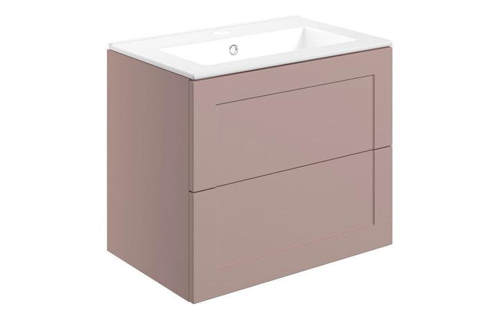HRD 615mm Wall Hung 2 Drawer Basin Unit & Basin
