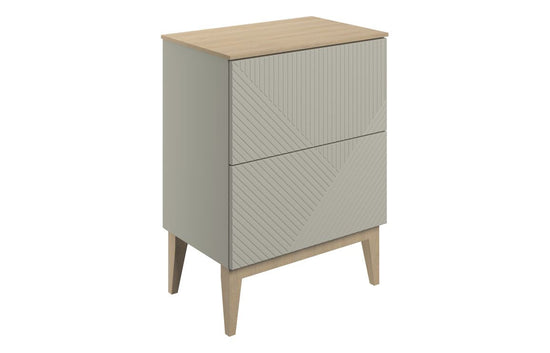 HRD 610mm Floor Standing 2 Drawer Basin Unit & Worktop