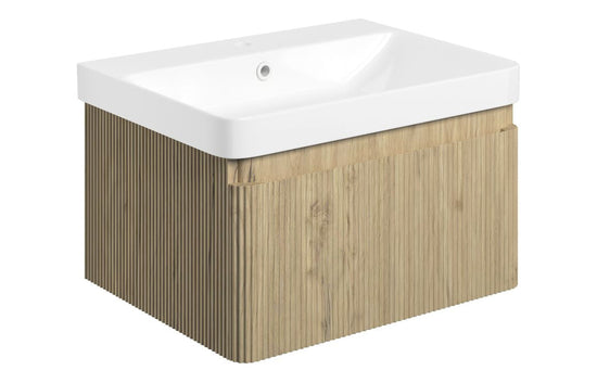 HRD 605mm Wall Hung 1 Drawer Basin Unit & Basin