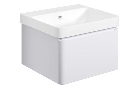 HRD 500mm Wall Hung 1 Drawer Basin Unit & Basin