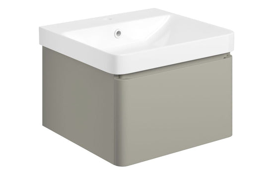 HRD 500mm Wall Hung 1 Drawer Basin Unit & Basin