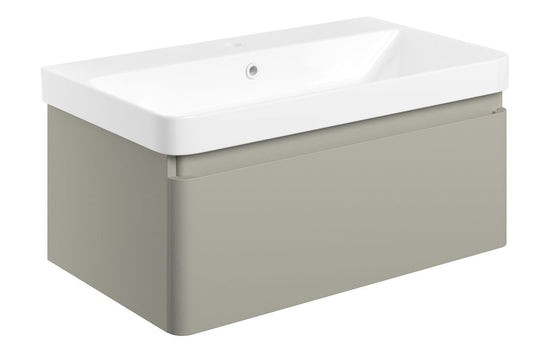 HRD 805mm Wall Hung 1 Drawer Basin Unit & Basin