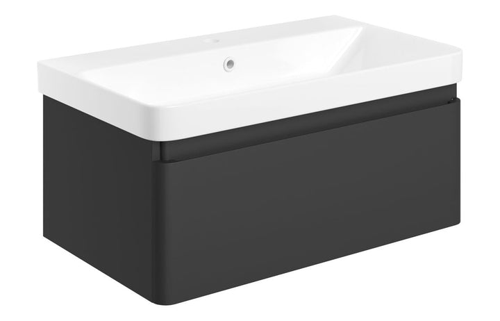 HRD 805mm Wall Hung 1 Drawer Basin Unit & Basin