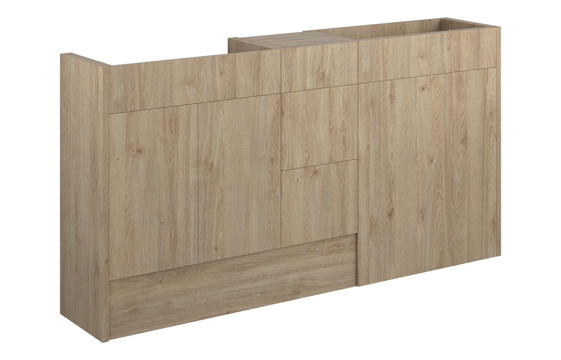 HRD 1536mm Standard Basin WC & 3 Drawer Unit Pack