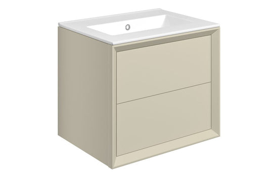 HRD 610mm Wall Hung 2 Drawer Basin Unit & 0TH Basin