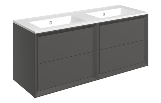 HRD 1210mm Wall Hung 4 Drawer Basin Unit & 0TH Basin