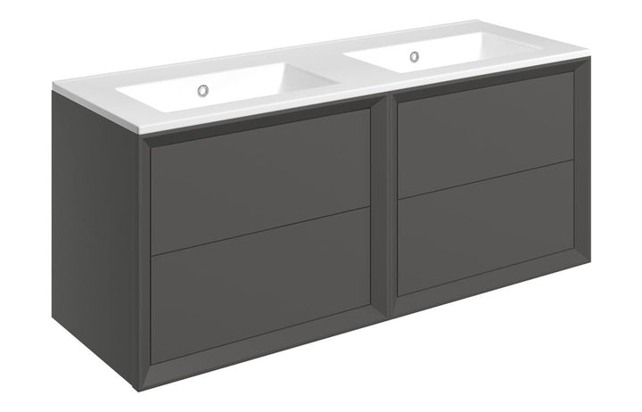 HRD 1210mm Wall Hung 4 Drawer Basin Unit & 0TH Basin