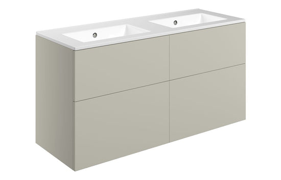 HRD 1210mm Wall Hung 4 Drawer Basin Unit & 0TH Basin
