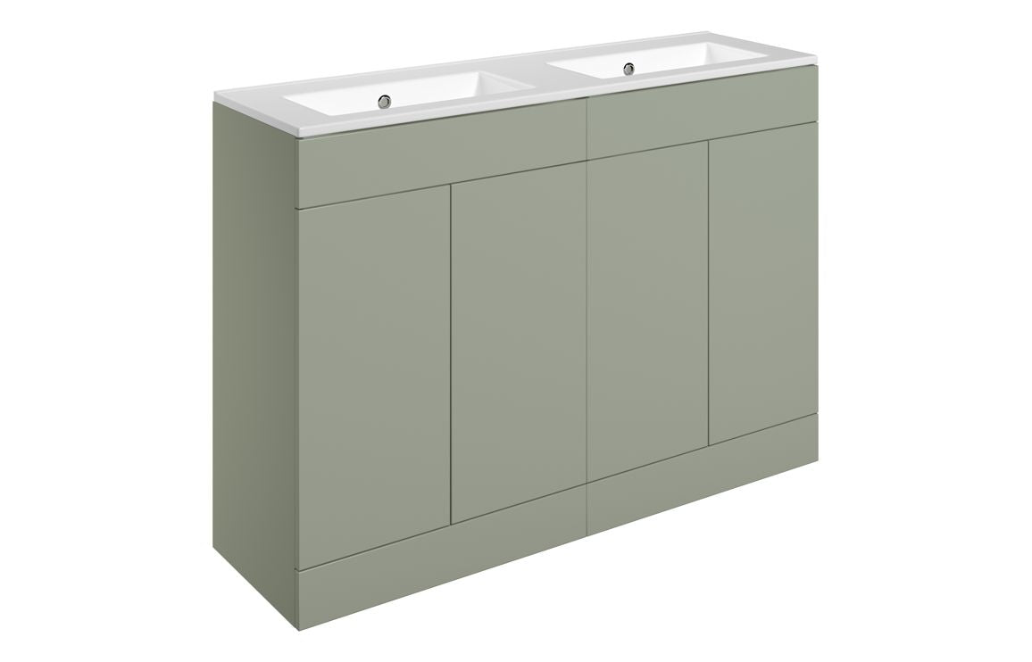 HRD 1210mm Floor Standing 4 Door Basin Unit & 0TH Basin