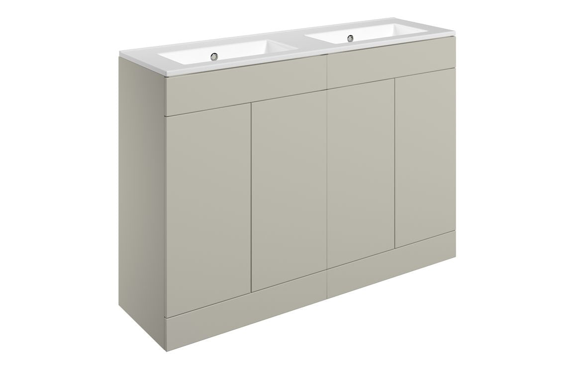 HRD 1210mm Floor Standing 4 Door Basin Unit & 0TH Basin
