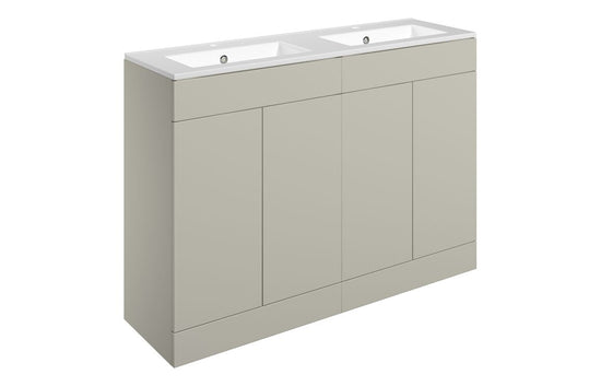 HRD 1210mm Floor Standing 4 Door Basin Unit & 2TH Basin