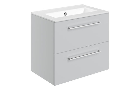 HRD 610mm Wall Hung 2 Drawer Basin Unit & 0TH Basin