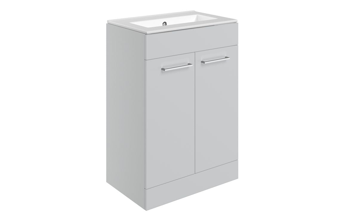 HRD 610mm Floor Standing 2 Door Basin Unit & 0TH Basin