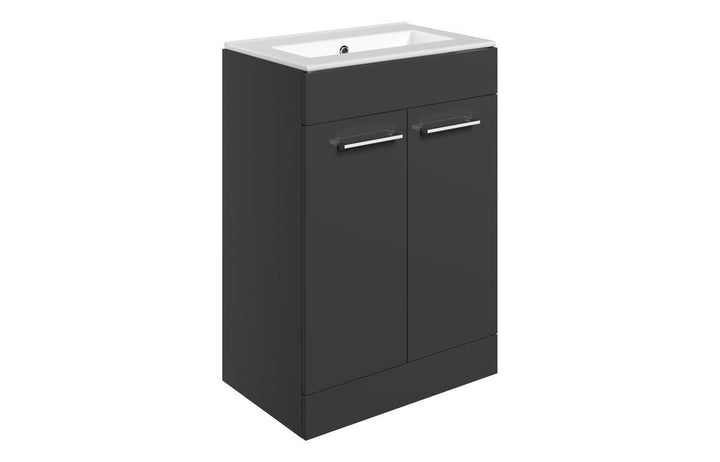 HRD 610mm Floor Standing 2 Door Basin Unit & 0TH Basin
