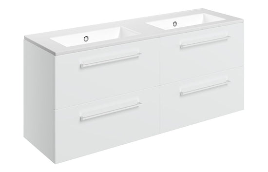 HRD 1210mm Wall Hung 4 Drawer Basin Unit & 0TH Basin