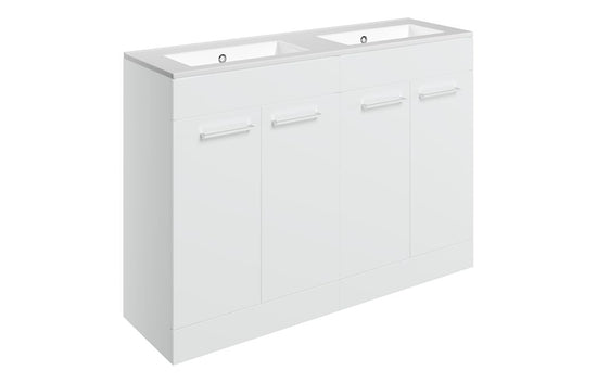 HRD 1210mm Floor Standing 4 Door Basin Unit & 0TH Basin