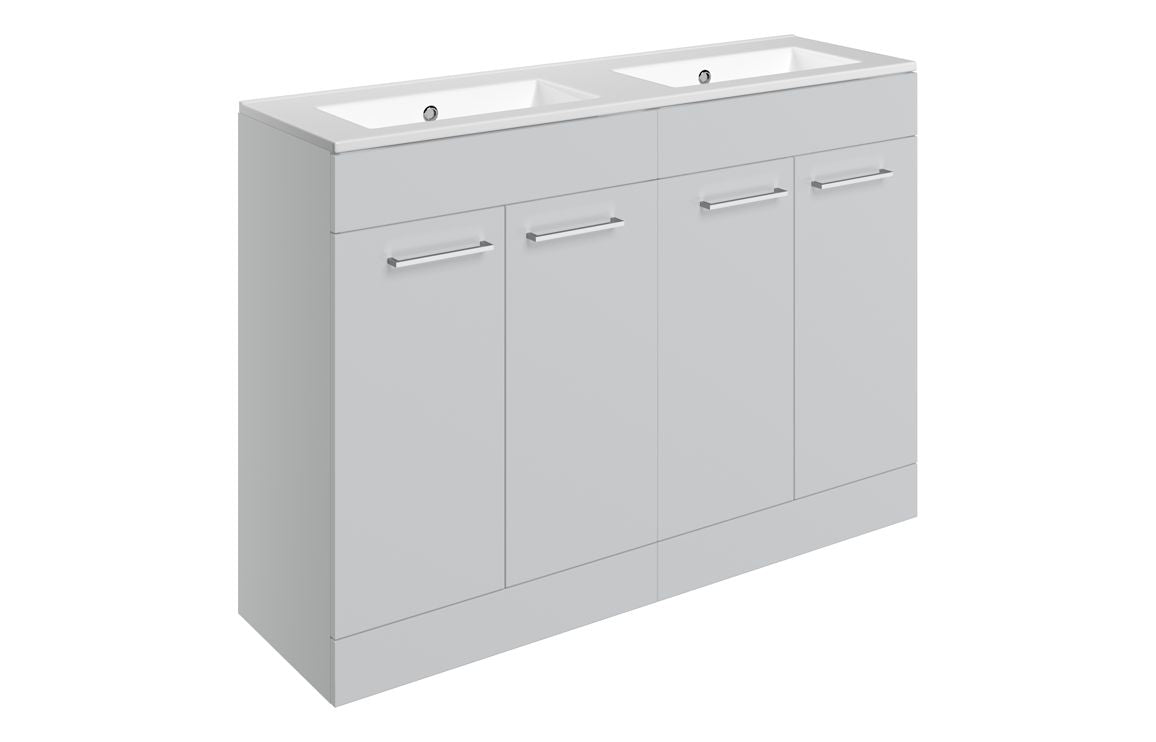 HRD 1210mm Floor Standing 4 Door Basin Unit & 0TH Basin