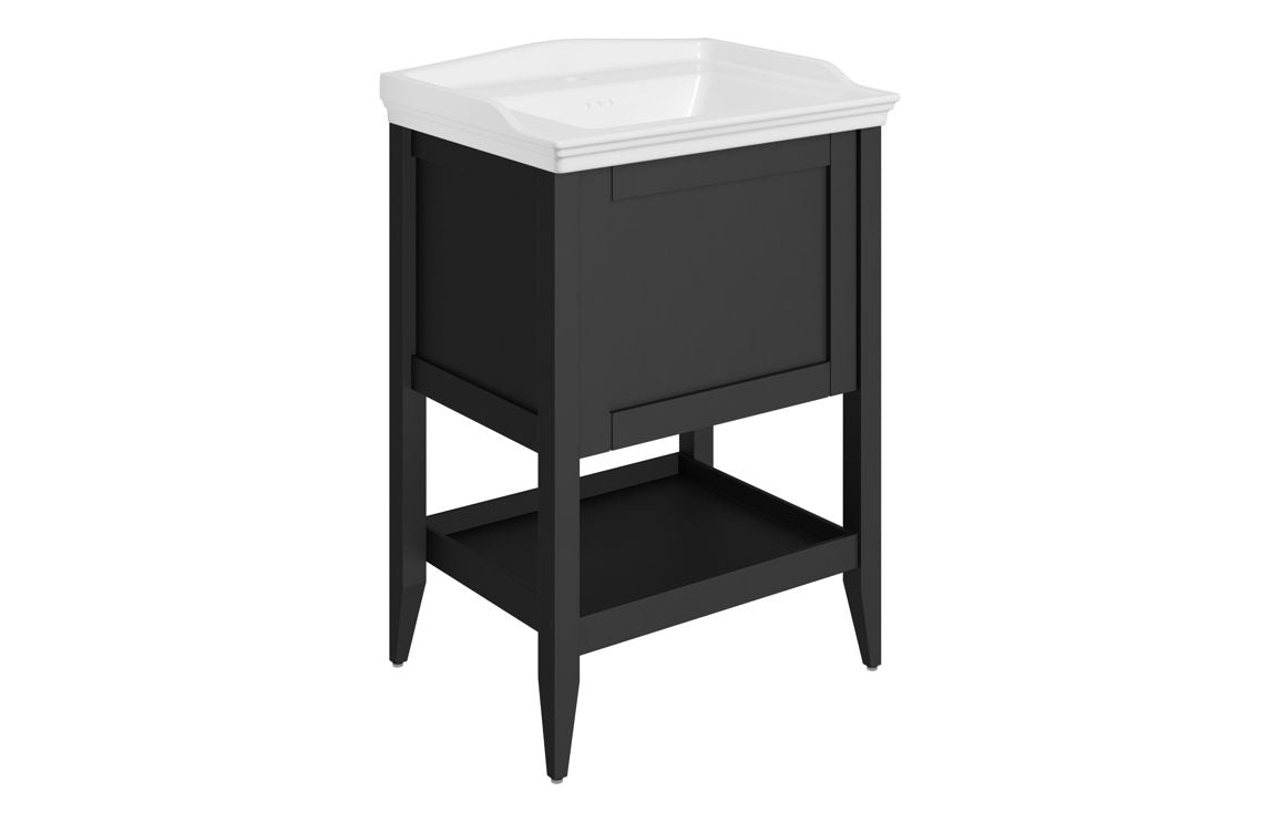 HRD 650mm Floor Standing 1 Drawer Basin Unit & Basin