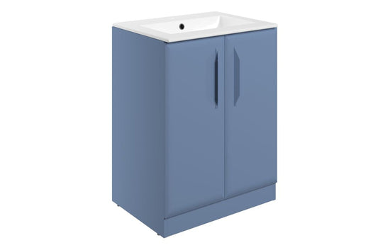 HRD 615mm Floor Standing 2 Door Basin Unit & 1TH Basin