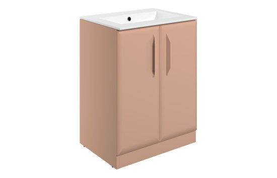 HRD 615mm Floor Standing 2 Door Basin Unit & 1TH Basin