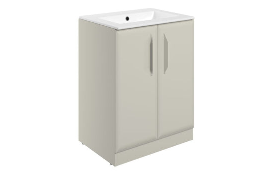 HRD 615mm Floor Standing 2 Door Basin Unit & 1TH Basin