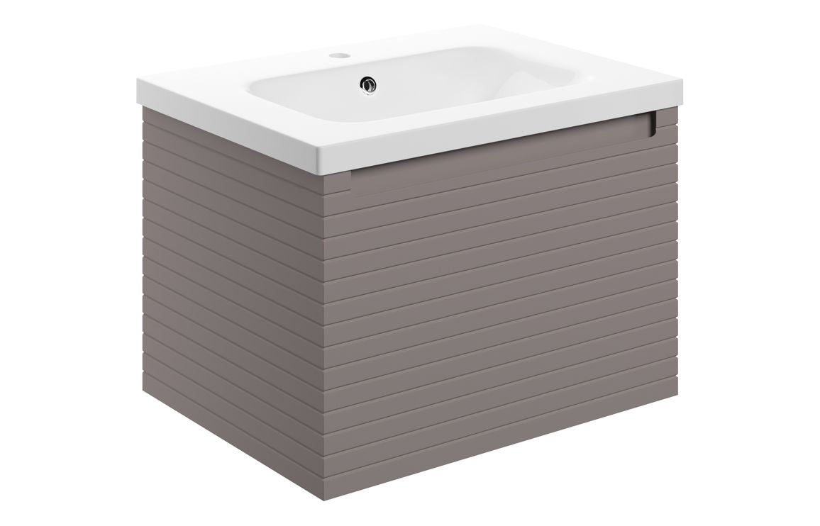 HRD 615mm Wall Hung 1 Drawer Basin Unit & 1TH Basin