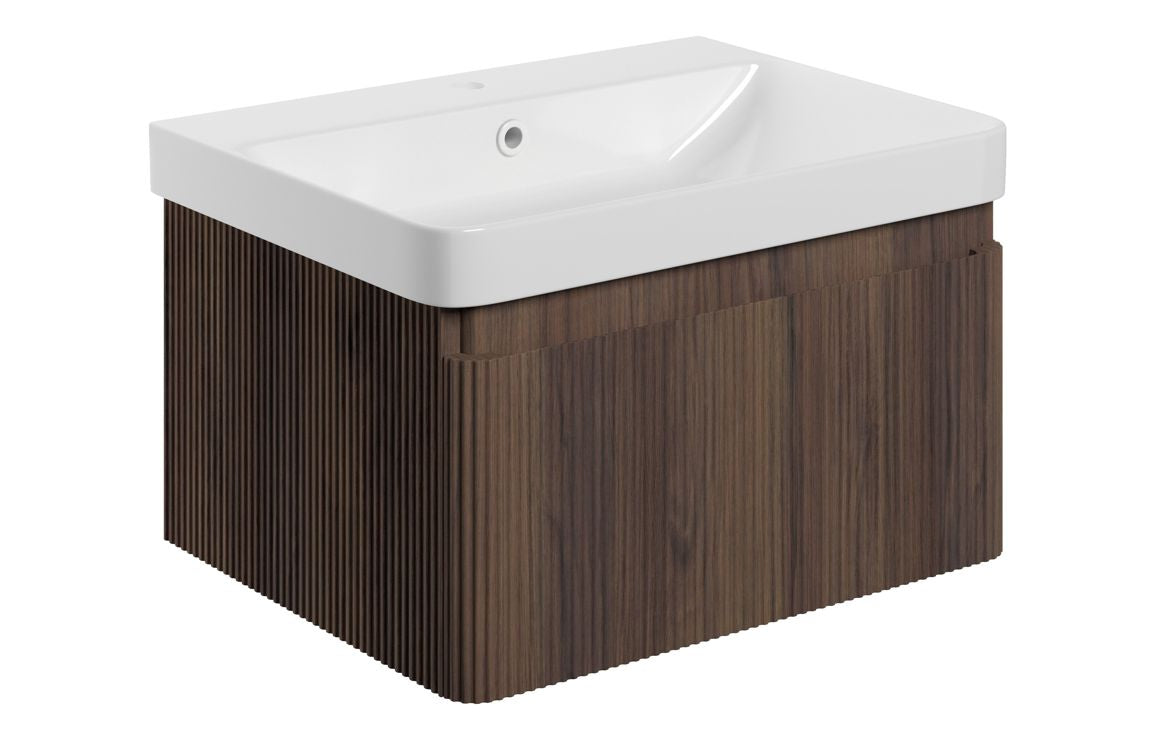 HRD 605mm Wall Hung 1 Drawer Basin Unit & Basin