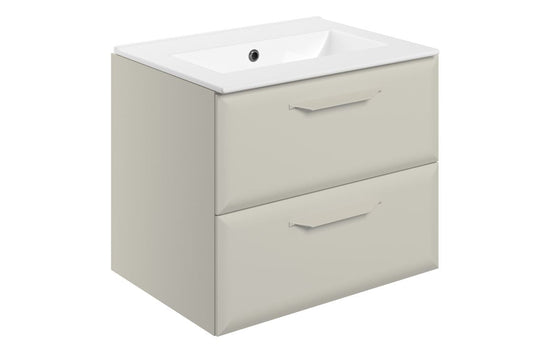 HRD 615mm Wall Hung 2 Drawer Basin Unit & 0TH Basin