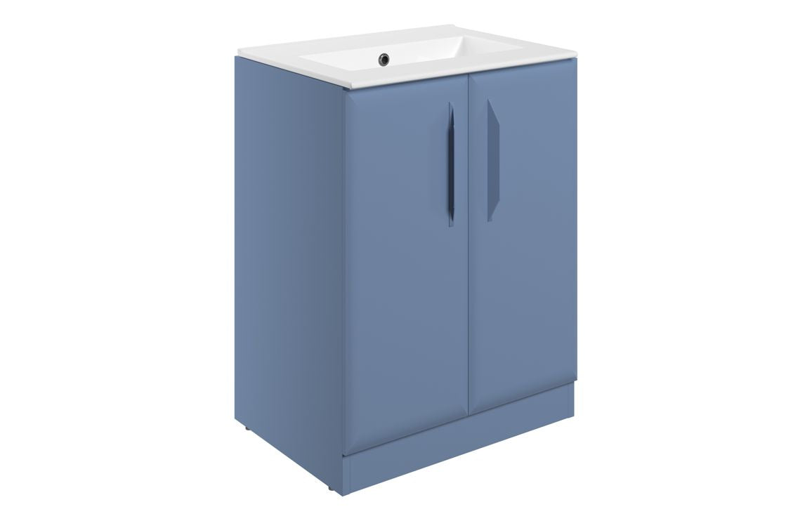 HRD 615mm Floor Standing 2 Door Basin Unit & 0TH Basin