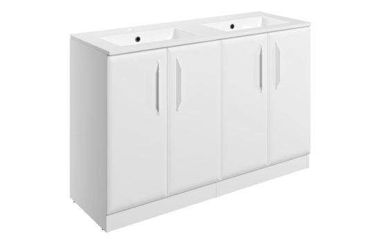 HRD 1210mm Floor Standing 4 Door Basin Unit & 2TH Basin