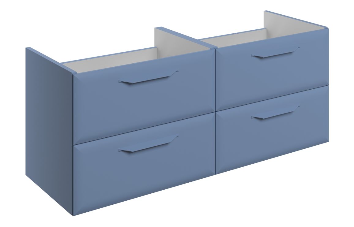 HRD 1200mm Wall Hung 4 Drawer Basin Unit (No Top)