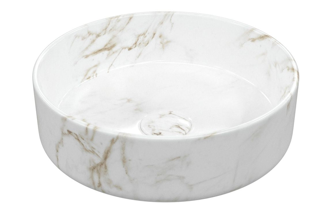 HRD 355mm Ceramic Round Washbowl & Waste