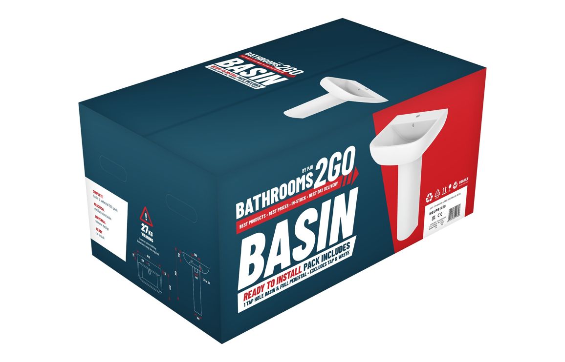 HRD 1TH Basin & Full Pedestal