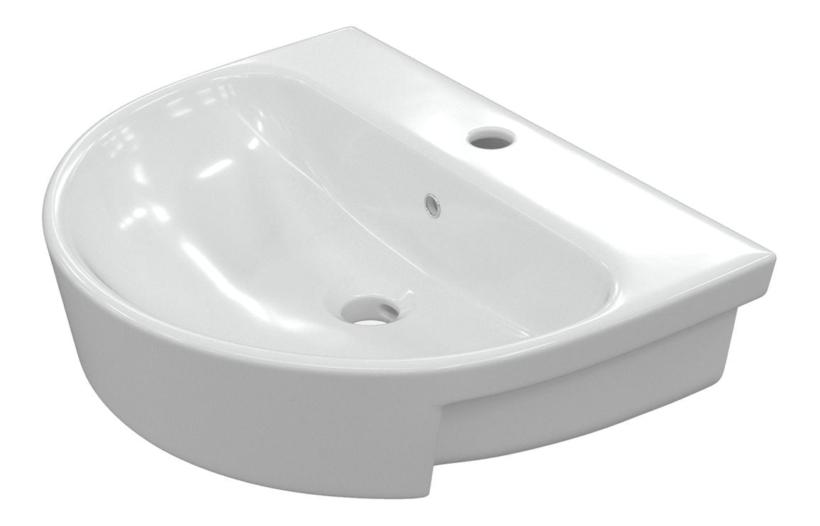 HRD 555x435mm 1TH Semi Recessed Basin