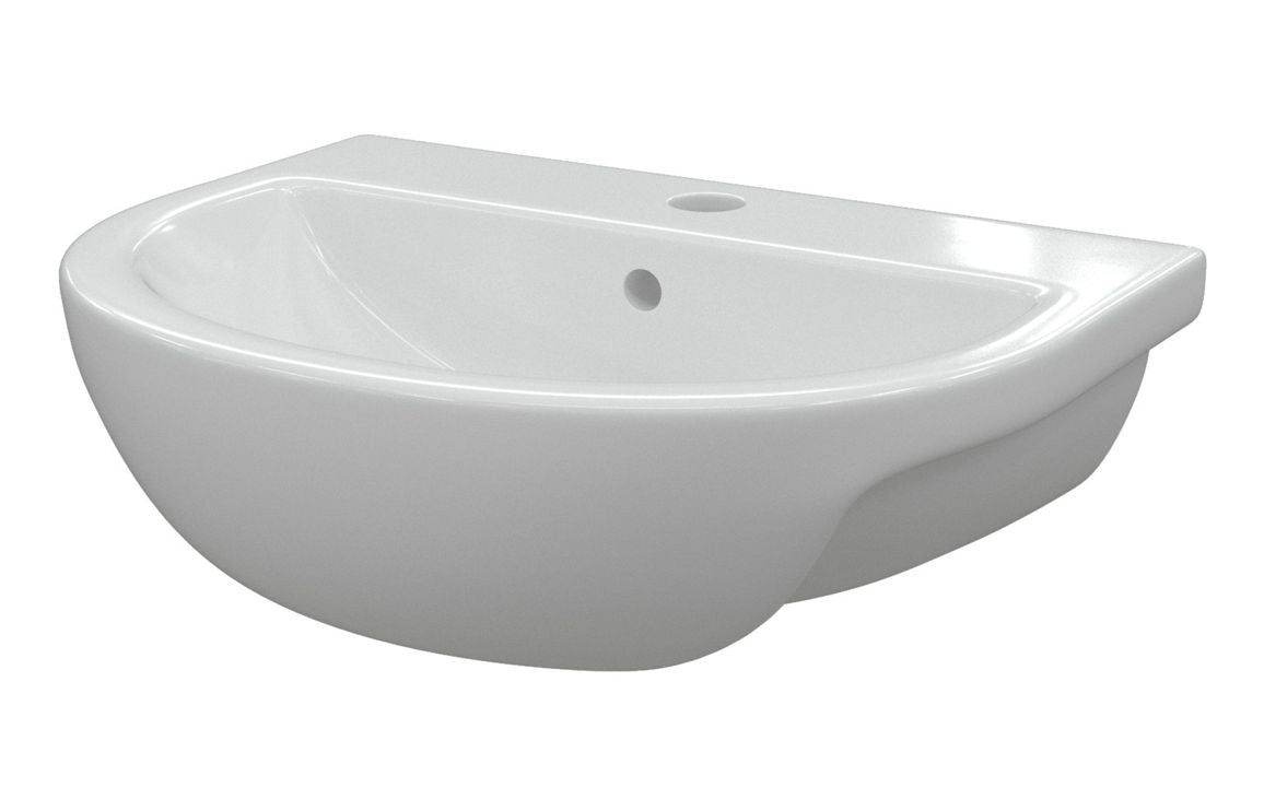 HRD 500x390mm 1TH Semi Recessed Basin