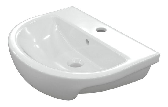 HRD 500x390mm 1TH Semi Recessed Basin