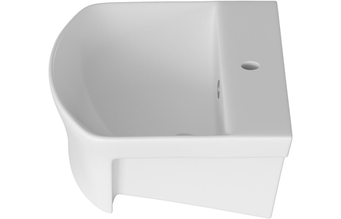 HRD 500x400mm 1TH Semi Recessed Basin