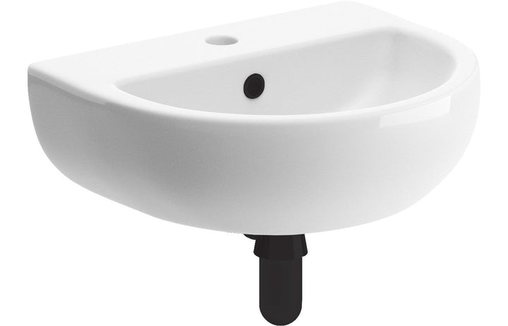 HRD 450x400mm 1TH Cloakroom Basin & Bottle Trap