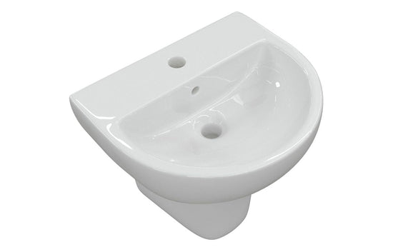 HRD 450x400mm 1TH Basin & Semi Pedestal