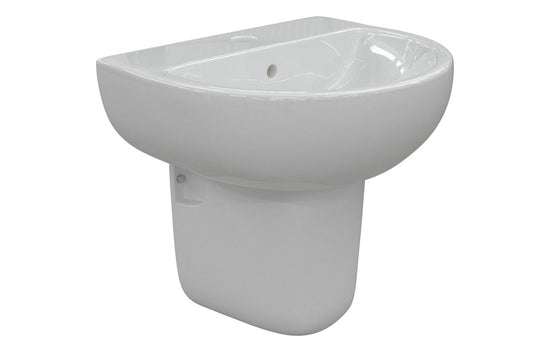 HRD 550x400mm 1TH Basin & Semi Pedestal