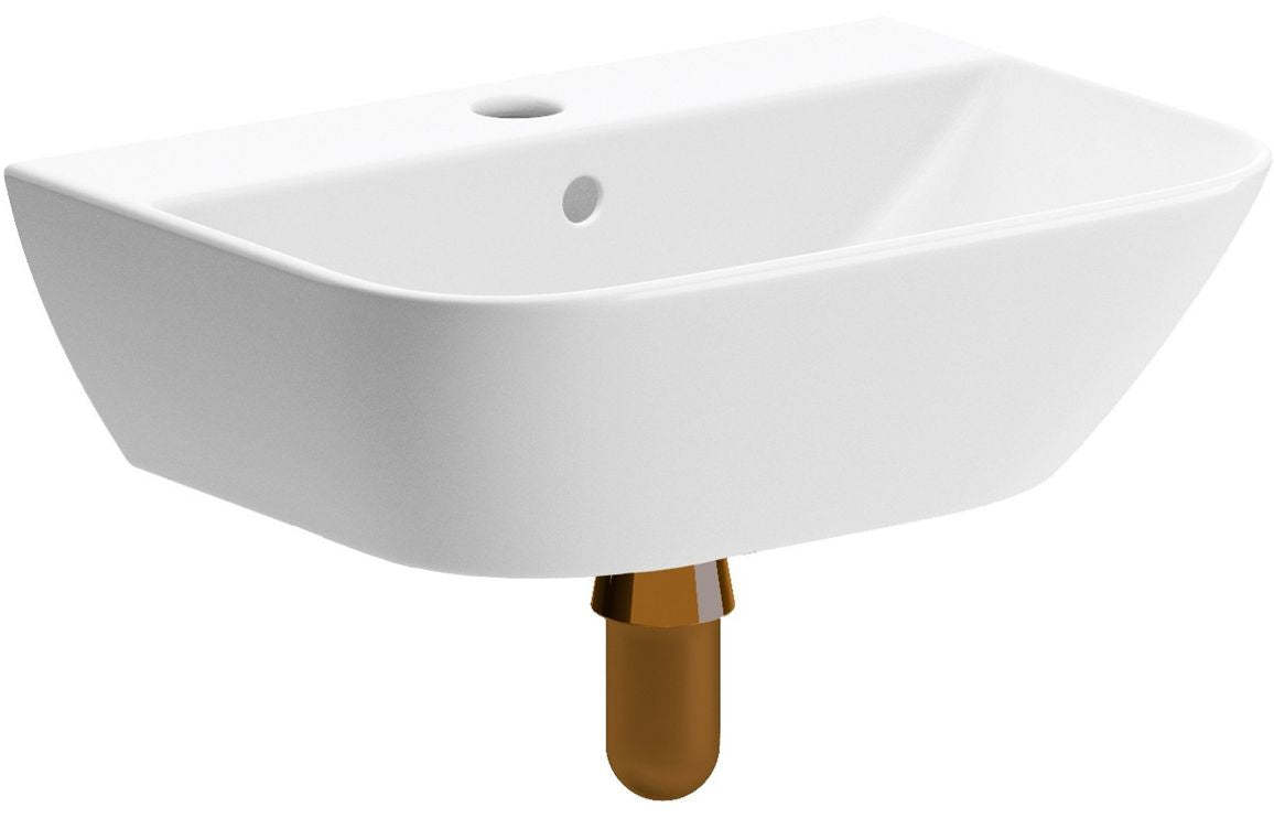 HRD 450x320mm 1TH Cloakroom Basin & Bottle Trap