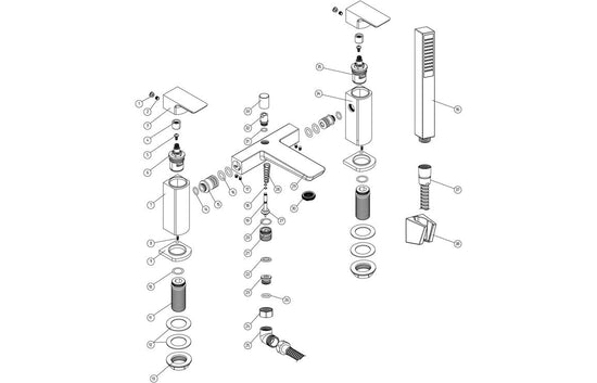 Sabira Berio Bath/Shower Mixer