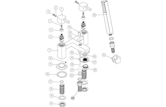 Sabira Toulon Bath/Shower Mixer