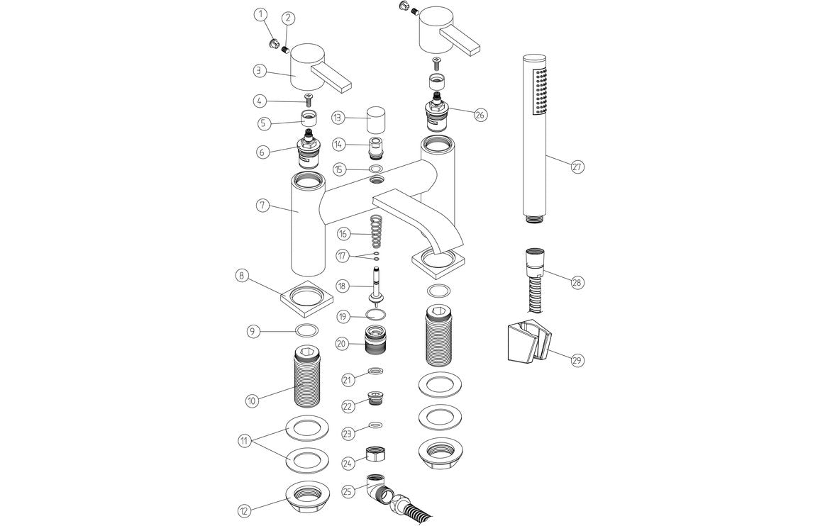 Sabira Forio Bath/Shower Mixer