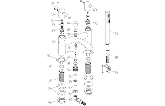 Sabira Forio Bath/Shower Mixer