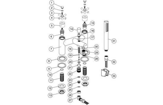 Sabira Orford Bath/Shower Mixer